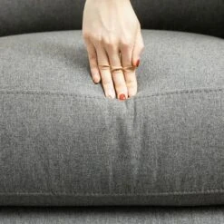 HOMCOM Recliner Sofa Couch With Easy Pull Handles And Adjustable Footrest, 3 Seater Sofa Modern Couch, Gray -Home Furniture Shop GUEST 01285fca bf0d 4ab6 9636 ed4f6bbd7658