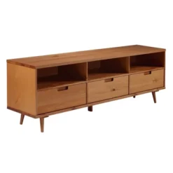 Cara 3 Drawer Mid-Century Modern 3 Drawer TV Stand For TVs Up To 80" - Saracina Home 28 Cara 3 Drawer Mid-Century Modern 3 Drawer TV Stand For TVs Up To 80" - Saracina Home -Home Furniture Shop GUEST 03065cb2 d563 4f37 956c bc1c12b2c653