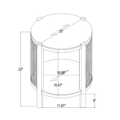 Portola Hills Woven Accent Table - Threshold™ Designed With Studio McGee -Home Furniture Shop GUEST 0561165f 7bd8 4818 b2e8 f2a443a2b510