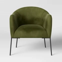 Gladden Rounded Back Anywhere Chair Dark Green - Threshold™ -Home Furniture Shop GUEST 07a090c9 00f4 43e0 bcd3 f3023891236d