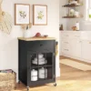 Windham Wood Top Kitchen Cart - Black - Threshold™ -Home Furniture Shop GUEST 08ca94bf 2c90 4904 b6d6 f0b6e68ff353