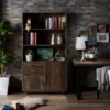 69.8" Tappan Bookcase With Cabinet Reclaimed Oak - HOMES: Inside + Out -Home Furniture Shop GUEST 0e09f571 dbed 46e7 8ae5 ebfdd49ab40c