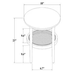 Wood & Cane Round Accent Side Table - Hearth & Hand™ With Magnolia -Home Furniture Shop GUEST 0eb2755c d2db 4090 861c f37402a4c9dc