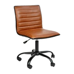 Emma And Oliver Low Back Designer Armless Ribbed Swivel Task Office Chair -Home Furniture Shop GUEST 0f1228f7 3c23 4f24 aa18 7a856a5b77b7
