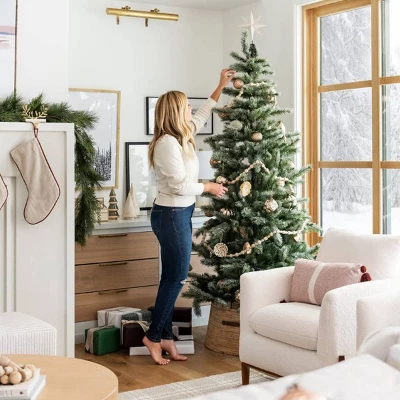 Elroy Faux Shearling Accent Chair With Wood Legs - Threshold™ Designed With Studio McGee 10 Elroy Faux Shearling Accent Chair With Wood Legs - Threshold™ Designed With Studio McGee - Image 8