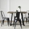 Brimfield Metal Base Extendable Dining Table Brown - Threshold™ -Home Furniture Shop GUEST 0fb600a1 708d 463c a243 bd3611025338