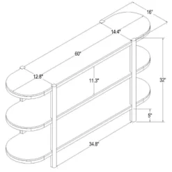 32" Portola Hills 3 Shelf Horizontal Bookcase - Threshold™ Designed With Studio McGee -Home Furniture Shop GUEST 10224a77 9df4 4dff 8a55 6ba2c16aea4a