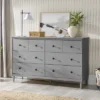 Stiva Classic Mid-Century Modern Horizontal 6 Drawer Dresser - Saracina Home -Home Furniture Shop GUEST 1552172c 8955 45f1 8875 f64c868752ab