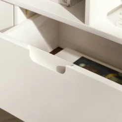 Cara Mid-Century Modern 3 Drawer Corner TV Stand For TVs Up To 58" - Saracina Home -Home Furniture Shop GUEST 16e201fb 9ccb 410b bf1e 5d35f27bed39