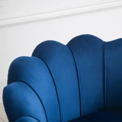 HomCom Elegant Velvet Upholstered Accent Leisure Club Chair With Gold Metal Legs -Home Furniture Shop GUEST 17944fc6 ba91 4e26 a8d8 2453f7f19394