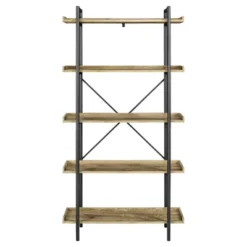 68" 5 Tray Shelf Urban Pipe X Back Bookshelf - Saracina Home -Home Furniture Shop GUEST 18cd1433 31a3 4be1 8f59 f88c9c732217