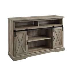 Transitional Sliding Barndoor Highboy TV Stand For TVs Up To 58" - Saracina Home 36 Transitional Sliding Barndoor Highboy TV Stand For TVs Up To 58" - Saracina Home -Home Furniture Shop GUEST 18d26976 2f57 4c04 a287 c8a5544778c9
