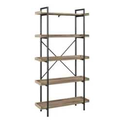68" 5 Tray Shelf Urban Pipe X Back Bookshelf - Saracina Home -Home Furniture Shop GUEST 1ba76728 7bd1 44dc b91f 1adf495caa27