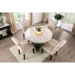 Buckley Round Dining Table White/Black - HOMES: Inside + Out 17 Buckley Round Dining Table White/Black - HOMES: Inside + Out -Home Furniture Shop GUEST 1eaec16e a22c 4046 aa25 778fad2ef351