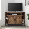 Atticus Modern Farmhouse 2 Door Corner TV Stand For TVs Up To 55" Rustic Oak - Saracina Home -Home Furniture Shop GUEST 1ed4764f 782b 4a4b 8b55 c55c056b5341