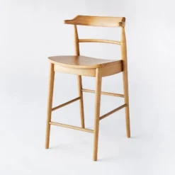 Kaysville Curved Back Wood Counter Height Barstool - Threshold™ Designed With Studio McGee -Home Furniture Shop GUEST 2155e535 1936 45f3 b994 efad299aa5d4
