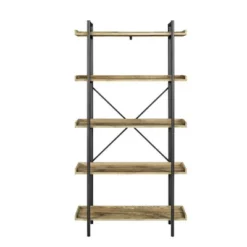 68" 5 Tray Shelf Urban Pipe X Back Bookshelf - Saracina Home -Home Furniture Shop GUEST 2cbd23e1 fd4e 4f90 8501 19a0b1d03ecd