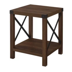 Sophie Rustic Industrial X Frame Side Table - Saracina Home -Home Furniture Shop GUEST 2eab057f bcba 405f a0cf 6f98e2aca435