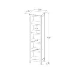 72" Carson Narrow Bookcase - Threshold -Home Furniture Shop GUEST 2f5b1add e3dc 46cd a227 07b43a380bc4