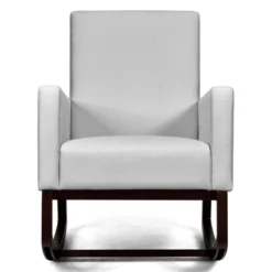 Tangkula 2-in-1 Upholstered Rocking Chair With Wood Leg & Pillow Relax Sofa Chair Light Grey/Beige/Dark Gray -Home Furniture Shop GUEST 319dd84e 5221 46b3 8dee 78b675f7bfd5