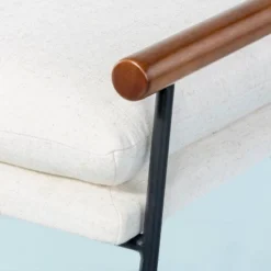 Cushioned Metal & Wood Bench - Cream/Black - Hearth & Hand™ With Magnolia 9 Cushioned Metal & Wood Bench - Cream/Black - Hearth & Hand™ With Magnolia -Home Furniture Shop GUEST 31d32cd8 6e8f 42a8 ba93 0f4864c8073d