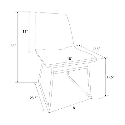 Bowden Faux Leather Dining Chairs - Threshold™ 8 Bowden Faux Leather Dining Chairs - Threshold™ - Image 6