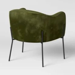 Gladden Rounded Back Anywhere Chair Dark Green - Threshold™ -Home Furniture Shop GUEST 3626b6f8 9117 453d ba49 abf970c92318