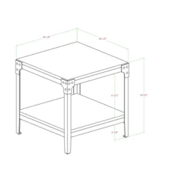 Set Of 2 Benny Urban Industrial Angle Iron Side Tables - Saracina Home -Home Furniture Shop GUEST 36f541d7 e3c1 4bfe a7c1 00065ab8ba6c