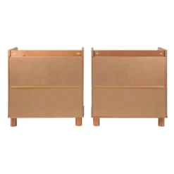 Set Of 2 Katie Transitional Tray Top 1 Drawer Solid Wood Nightstands Caramel - Saracina Home -Home Furniture Shop GUEST 420c10fa 8ed1 4125 9ad3 0f1386a55bac