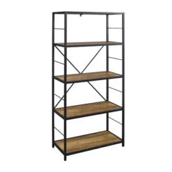 63" 4 Shelf Industrial Transitional Tall Bookshelf - Saracina Home -Home Furniture Shop GUEST 43f6ae14 00e5 4498 b215 cdae8a95d4c2