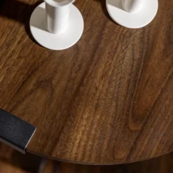 Wrightson Urban Industrial Faux Wrap Leg Round Side Table - Saracina Home -Home Furniture Shop GUEST 456673d7 f467 4828 bd8a ae55f8658639