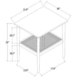 Wood & Cane Square Accent Side Table - Hearth & Hand™ With Magnolia 18 Wood & Cane Square Accent Side Table - Hearth & Hand™ With Magnolia -Home Furniture Shop GUEST 46b28839 eb42 4b32 a0f7 6d40fd6b5238