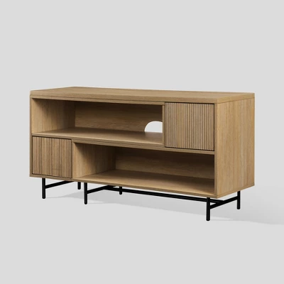 Modern Reeded Door Extendable TV Stand For TVs Up To 50" - Saracina Home 9 Modern Reeded Door Extendable TV Stand For TVs Up To 50" - Saracina Home - Image 7