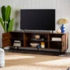 2 Door Mid-Century Modern Wood Storage TV Stand For TVs Up To 80" - Saracina Home 2 2 Door Mid-Century Modern Wood Storage TV Stand For TVs Up To 80" - Saracina Home -Home Furniture Shop GUEST 483698e6 5ac0 4765 b2c6 06165d910486