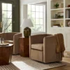 Vernon Upholstered Barrel Swivel Chair Light Brown Velvet - Threshold™ Designed With Studio McGee 2 Vernon Upholstered Barrel Swivel Chair Light Brown Velvet - Threshold™ Designed With Studio McGee -Home Furniture Shop GUEST 49ad11ce 22be 4758 9076 a63435d35d59