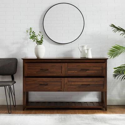 Transitional 4 Drawer Buffet - Saracina Home 7 Transitional 4 Drawer Buffet - Saracina Home - Image 5