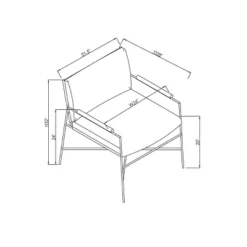 Faux Leather & Metal Accent Chair - Black/Brown - Hearth & Hand™ With Magnolia -Home Furniture Shop GUEST 4e635009 68d5 4967 b3d3 447b3cfde562