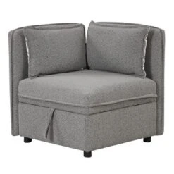 122.8" Minimalist Convertible Modular Sofa, Upholstered Sectional Sofa Couch With 5 Pillows-ModernLuxe -Home Furniture Shop GUEST 4f5df18d 3a41 40e4 ab5d d5cf1bbfde15