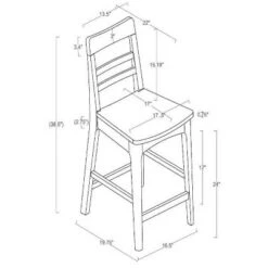 2pk Wood Ladder Back Counter Stool - Hearth & Hand™ With Magnolia -Home Furniture Shop GUEST 501b822c a2fd 461d aa13 130aba448f95