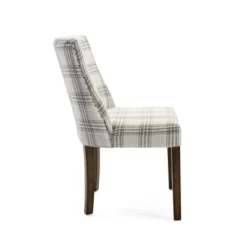 2pk Harman Contemporary Upholstered Plaid Dining Chairs Gray/Light Beige/Brown - Christopher Knight Home -Home Furniture Shop GUEST 51abdcd1 98ba 4f06 aac9 75ce5b27b4d7