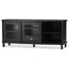 Walda Wood Cabinet With 2 Sliding Doors And 1 Drawer TV Stand For TVs Up To 60" Dark Brown/Gray - Baxton Studio -Home Furniture Shop GUEST 52e6c1a5 581e 4234 a534 2d067179cc34