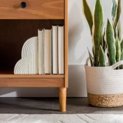 Stiva Classic Mid-Century Modern 1 Drawer Nightstand - Saracina Home -Home Furniture Shop GUEST 55028af7 d3ad 41db 99c2 9b006443ee0f