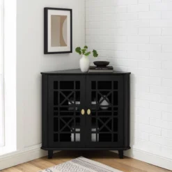 2 Door Corner Accent Cabinet With Fretwork Doors - Saracina Home 18 2 Door Corner Accent Cabinet With Fretwork Doors - Saracina Home -Home Furniture Shop GUEST 56432bd0 d98d 41c7 8ca0 8e740f3e8fc7