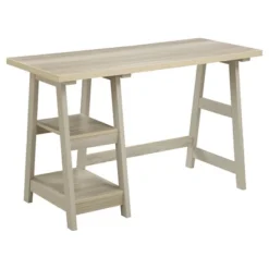 Designs2Go Trestle Desk With Shelves - Breighton Home -Home Furniture Shop GUEST 56518931 3089 42a6 88ab f60331c97f7f