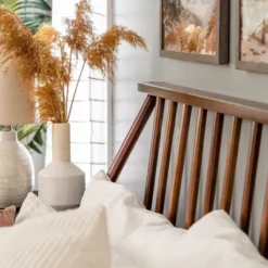 Boho Solid Wood Spindle Platform Bed - Saracina Home -Home Furniture Shop GUEST 56d06391 618a 4987 81f4 c67d43671300