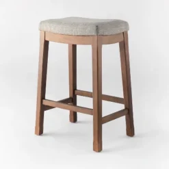Candor Wood And Upholstered Saddle Counter Height Barstool - Threshold™ -Home Furniture Shop GUEST 5b16e3f6 659a 452c 94c6 c37d9de19550