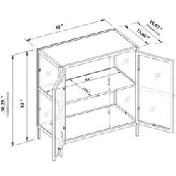 30" Crystal Cove Glass Cabinet Black - Threshold™ Designed With Studio McGee 13 30" Crystal Cove Glass Cabinet Black - Threshold™ Designed With Studio McGee -Home Furniture Shop GUEST 5b71f51a 7630 42b5 9e09 477102ac59f6
