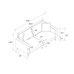 Maryan Pillowback Wood Stretcher Sofa Gray Linen - Room & Joy 21 Maryan Pillowback Wood Stretcher Sofa Gray Linen - Room & Joy -Home Furniture Shop GUEST 5c828eec 5214 445f 81b7 f8b507332f9e