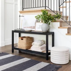 Console Table With Woven Rattan Shelf Black - Threshold™ Designed With Studio McGee 19 Console Table With Woven Rattan Shelf Black - Threshold™ Designed With Studio McGee -Home Furniture Shop GUEST 5cacba25 9de0 4a9b 86d8 dd94f14308e1