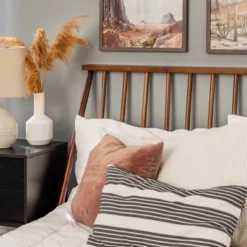 Boho Solid Wood Spindle Platform Bed - Saracina Home -Home Furniture Shop GUEST 5d564539 27f1 4dd4 a895 beb836e285be